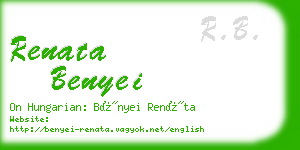 renata benyei business card